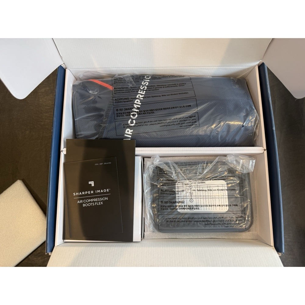 Sharper Image Air Compression Boots Flex Leg Recovery System Small/Medium - Picture 4 of 4